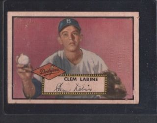 1952 Topps 342 Clem Labine RC F B308035
