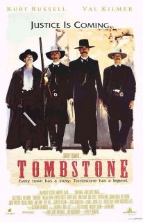 Tombstone Movie Poster Kurt Russell