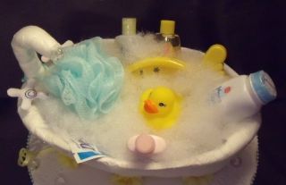  Ducky Baby Shower Gift Bathtub Diaper Cake Centerpiece Decoration