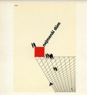 1981 Ladislav Sutnar Minimum Housing Jacket Design Avant Garde Poster