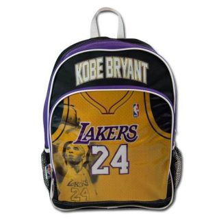 NBA Los Angeles Lakers 24 Kobe Bryant Jersey Large 16 Backpack Bag