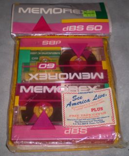 Memorex Cassette Tapes Vintage 90 Minute Two New In Package See