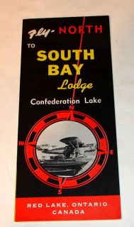 1961 Brochure South Bay Lodge Confederation Lake Canada