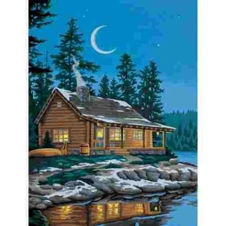 Lakeside Cabin Paint by Number Kit