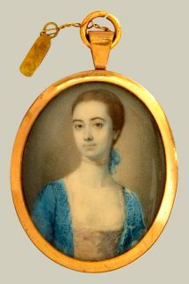 LADY Diana connection Gervase Spencer 1715 1763 Miniature of a Lady