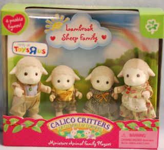 Calico Critters Lambrook Sheep Family Set Set New