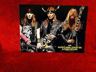 Steve Vai Zakk Wylde Alexi Laiho Guitar World Poster