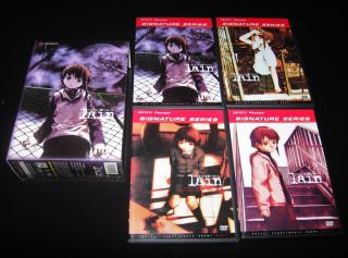 Serial Experiments Lain Complete Series 4 DVD Anime BoxSet Signature