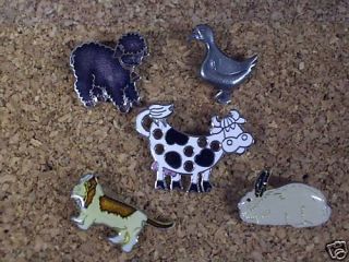 Farm Animal Cow Lapel Pins Hat Pins or Tie TACS 1