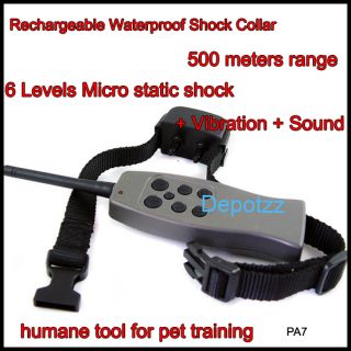 Rechargeable Big Large Remote Dog Training Shock Collar