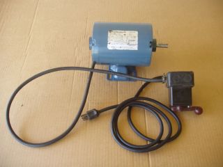 ELECTRIC MOTOR W/ FOR/REVERSE SWITCH FOR ATLAS CRAFTSMAN 6 LATHES