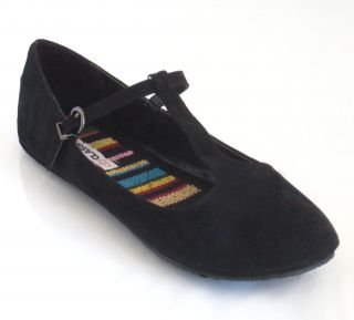 Mary Jane Ballet Flat Suede Black Cityclassified Laura s 5 10