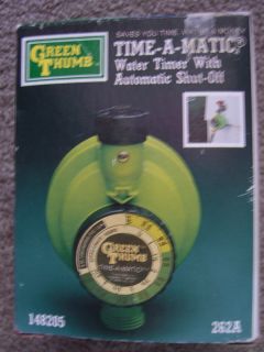  New Green Thumb Lawn Water Saving Sprinkler Hose Timer Time A Matic