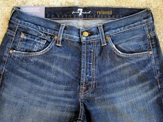 All Mankind Relaxed Jeans in Lawrenceville Dark Blue Wash 31