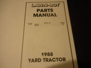 lawn boy yt 16 52140 tractor lawn mower dealer illustrated parts