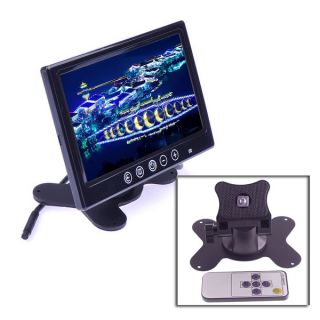 TFT LCD Car Rearview Headrest 16 9 Monitor VCR DVD with Remote
