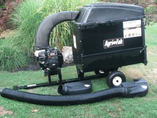 Gas Powered Tow Behind Lawn Leaf Vac Vacuum System Hardly Used