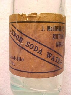 Leadville Colo Labeled Soda J McDonalds Bottling Works Early 1900