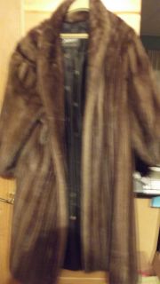 Vtg Beautiful Genuine Mink Fur Coat Sable Sz 8 10