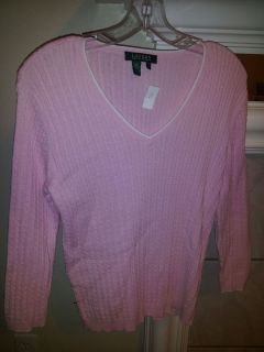 Ralph Lauren Pink Knit Sweater Womens Size Small
