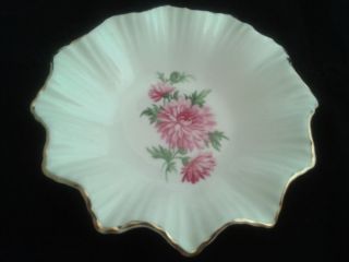 Bone China Small Plate Bowl Lawley England Floral Flowers