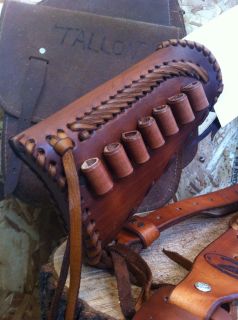Leather Gun Stock Cover Shell Holder Sling No Drilling