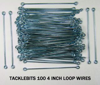 100 Longtail Lead Loop Wires Fishing Weight Making Eyes DCA Mould Mold