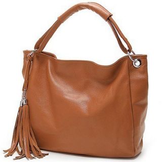 DUDU Womens Genuine Leather Handbag Tote Beautiful Bag