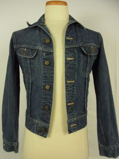 Vintage 60s Lee 101 J Denim Jean Western Jacket Size 34 XXS