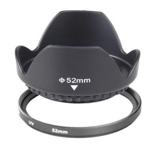 52mm Lens Hood UV Filter for Nikon D3100 D5000 D3000