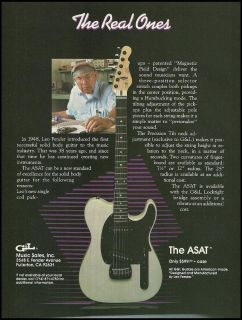 The 1986 Leo Fender Designed G L ASAT Solid Body Guitar Ad 8x11