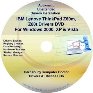 IBM Lenovo ThinkPad Z60 Drivers Recovery Disc CD DVD