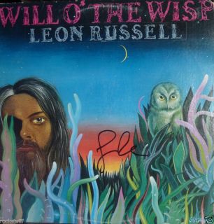 Leon Russell Signed Will O The Wisp LP Autographed CD DVD Vinyl Elton