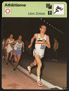 Leon Schots Track 1977 France SPORTSCASTER Card 19 22