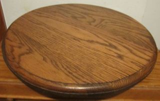 Solid Wood Lazy Susan with Easy Turn 14 Diameter