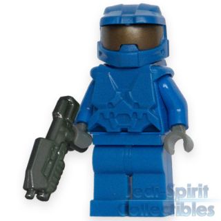 Lego HALO Custom *MASTER CHIEF* Blue Color Minifig   FREE USA SHIPPING
