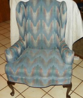Vintage Ethan Allen Wingback Chair Armchair