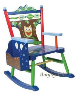 Levels of Discovery LOD20060 Owls Rocker Kids Rocking Chair New