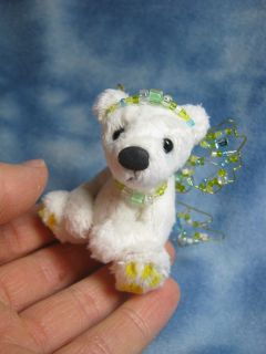Bears Sale 3 Tiny Miniature OOAK Artist Fairy Bear Lemony