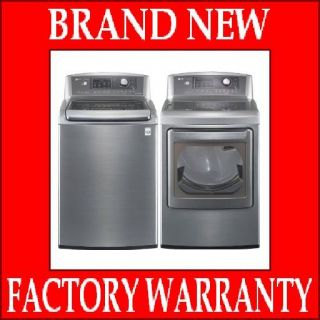 LG Top Load Steam Washer & Electric Dryer Set WT5170HV DLEX5170V