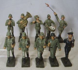 German Composition Soldiers WWII Elastolin Leyla