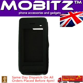LG KF900 Prada 2 Black Silicone Rubber Case Skin Cover