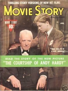 Movie Story Apr 1942 Lewis Stone Mickey Rooney Tierney