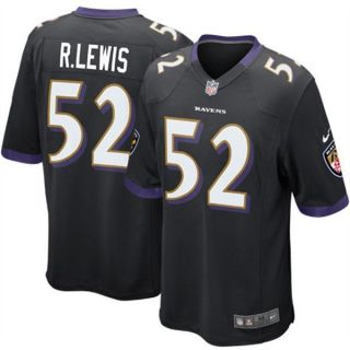 Baltimore Ravens Ray Lewis Black Youth XL Game Jersey