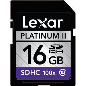 Lexar Platinum ll 16GB Class 6 100x SD SDHC Memory Card SEALED New