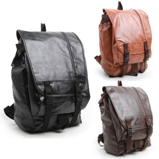 Mens Backpack School Casual Book Bags Office Rucksack Frax Leather