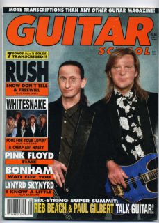 Guitar School Magazine May 90 Alex Lifeson Geddy Lee