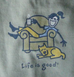 Life Is Good Womens Long Sleeve Tee Jackie Lounge New with Tags
