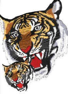 EMBROIDERED BENGAL TIGER 10 FOR LEATHER JACKET BACK AND 4 2 PATCH
