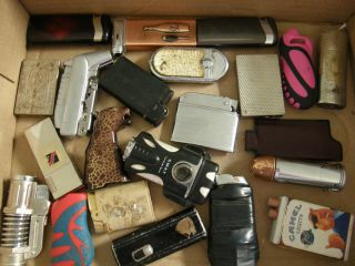 Lot of Lighters and Lighter Covers